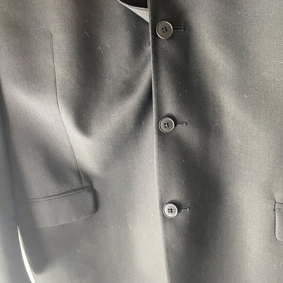 Ralph‎ Ralph Lauren Wool Blazer Jacket Mens 47R Black Woolmark Career - Picture 13 of 16